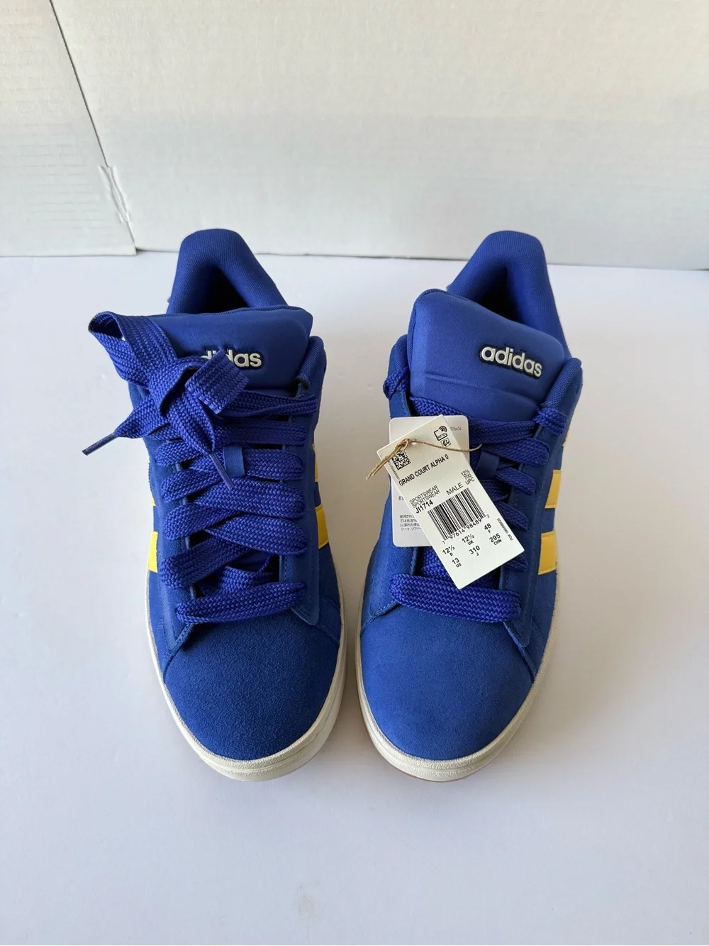 Adidas  Men’s Grand Court Alpha 00s Sneakers Blue Yellow Low Retro Shoes 13 New